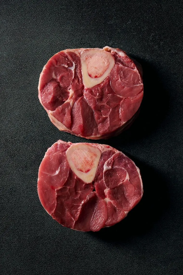 Osso buco cut fresh at the counter